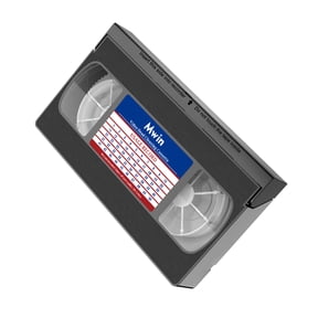 Mwin VHS Head Cleaner for VHS/VCR Players,Dry Technology- No Fluid Reusable Video Head Cleaner Tape