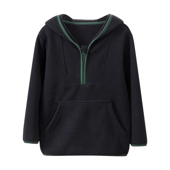 Mwjwdo Girls Zip Up Coral Fleece Warm Jacket,Kids Fall Long Sleeve Sweatshirts Outerwear with Pockets 2-15 years