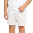 thumbnail image 1 of Mwjwdo Toddler Kids Linen Blend Summer Casual Shorts, Elastic Waist Ultra Lightweight Breathable Fabric, Outdoor Daily Play Lounge Shorts for Boys Girls 0-6Y White 0 Years, 1 of 8