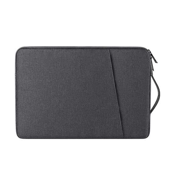 Mwjwdo Unisex 15.4 Inch Shockproof Laptop Sleeve Bag, Anti-Drop Water Resistant Notebook Protective Handbag for Daily Work Dark Gray