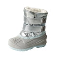 thumbnail image 1 of Mwjwdo Waterproof Insulated Winter Snow Boots Cozy Thickened Non-Slip Flat Bottomed Footwear for Girls Perfect for Rainy and Snowy Days Light Blue 30, 1 of 3