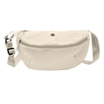 thumbnail image 1 of Mwjwdo Women's Casual Nylon Fanny Pack Crossbody Sling Bag, Lightweight Everyday Shoulder Purse for Outdoor & Daily Use White, 1 of 5