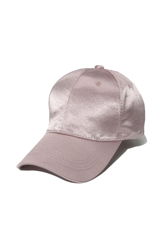 Women’s Daily Commute Baseball Cap with Satin Gloss Wrap & Flip Adjustable Shade Panel for Office Commutes Pink
