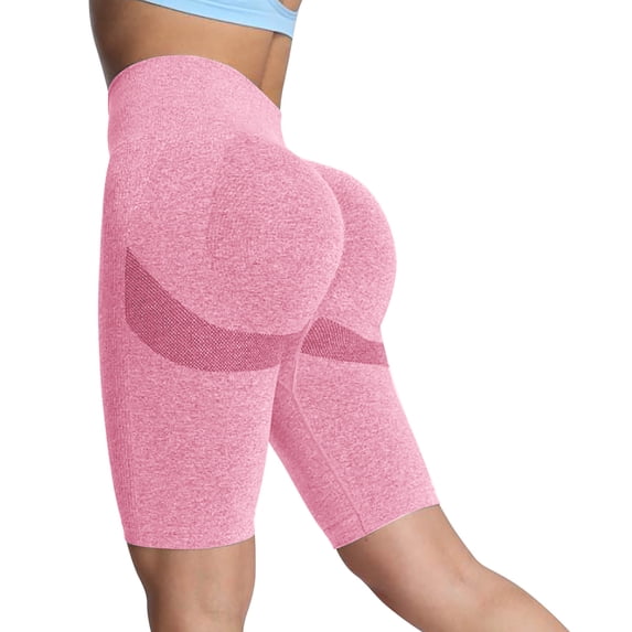 Mwjwdo Women's Flare Leggings High Waisted Crossover Yoga Pants with Pockets Tummy Control Wide Leg Workout Pants for Women Pink XL