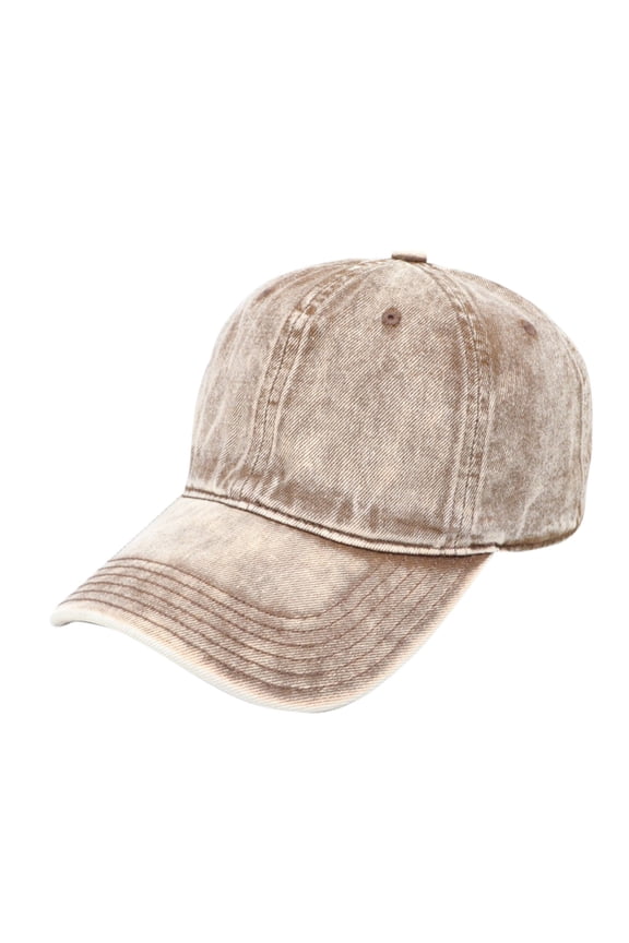 Women’s Gradient Washed Baseball Cap with Adjustable Loose Crown for Daily Errands Yellow