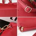 thumbnail image 1 of Mwjwdo Women's Pebbled PU 4-Piece Tassel Decor Handbag Set, Large Tote + Crossbody + Coin Purse Multi Combo Shoulder Bags for Daily Shopping Red, 1 of 7
