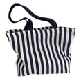 thumbnail image 1 of Mwjwdo Women's Retro Striped Knit Underarm Tote Bag, Soft Fabric Top Handle Shoulder Purse for Casual Daily Commute Dark Blue, 1 of 8