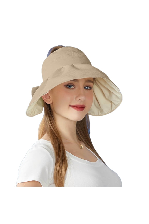 Women’s Ruffled Striped Oversized Brim Vacation Headwear with Dual Tie Closure for Beach Days Yellow