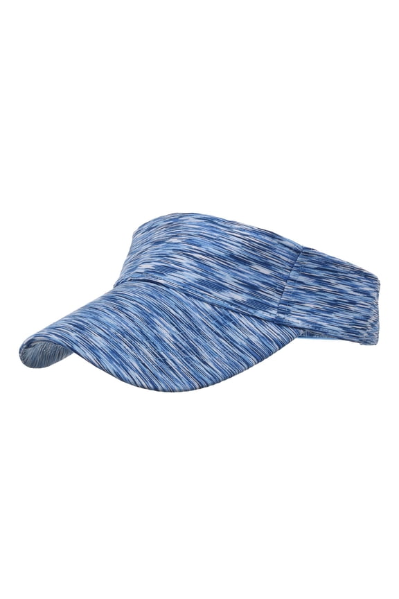 Women’s Stretch Sport Visor Cap with Mixed Marled Stripe & Flexible Crown Fit for Cafe Visits Multicolor