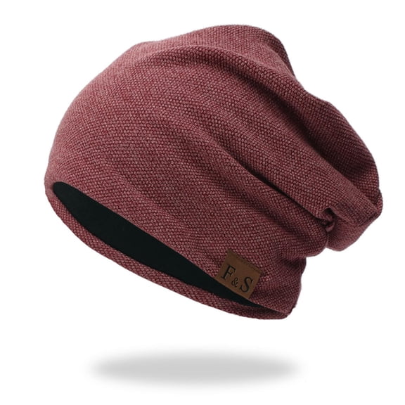 Mwjwdo Women’s Warm Knit Beanie with Marled Blend Thick Cuff for Rural Walks Red