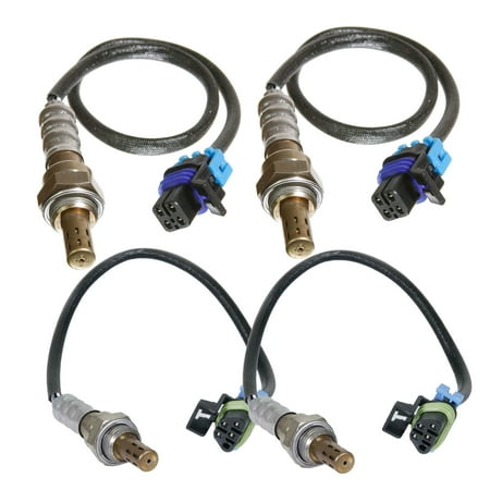 Mxfavor 4Pcs O2 Oxygen Sensor for GMC Canyon 2009-2012, Hummer H3 H3T 2008-2010 Upstream Downstream