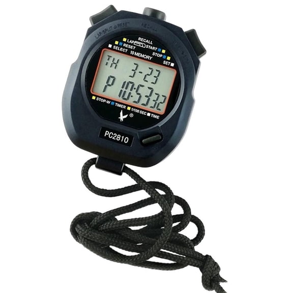 Mxhcet Advanced Digital Timer for Sports 10 Track Memory and Double Screen Visibilities