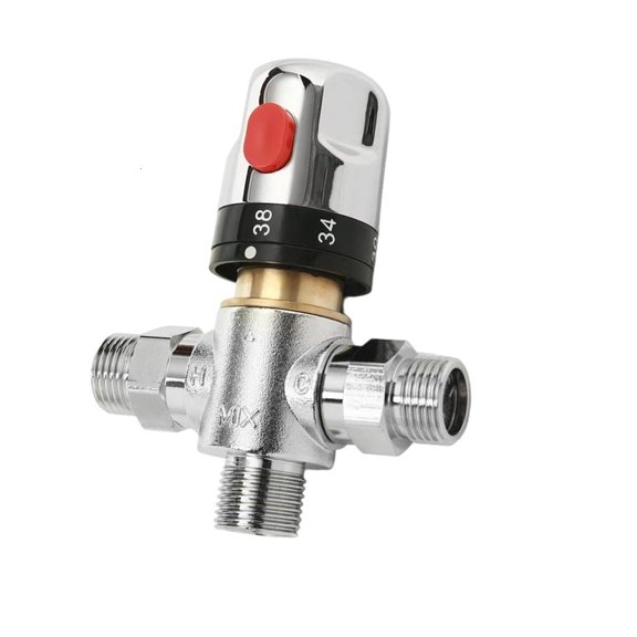 Mxhcet Brass Temperature Control Valves Leakproof Structure for Showers & Household Use