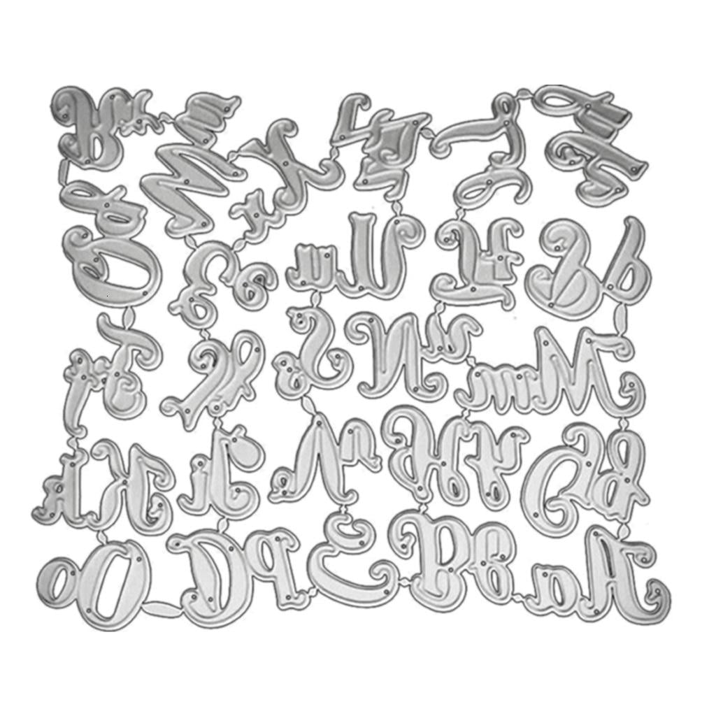 Mxhcet Letter Alphabet Metal Cutting Dies Stencil DIY Scrapbooking ...
