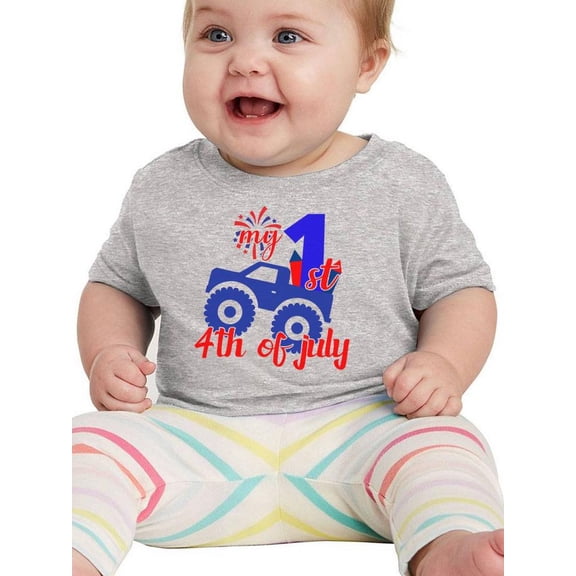My 1St 4Th Of July T-Shirt Infant -Image by Shutterstock, 12 Months