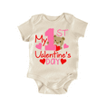 thumbnail image 1 of My 1St Valentine'S Day Newborn Baby Bodysuit, 1 of 6