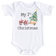 thumbnail image 1 of My 1st Christmas Tractor Bodysuit for Baby Boys and Girls Christmas Outfit White Bodysuit 18 Months, 1 of 1
