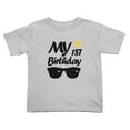 thumbnail image 1 of My 1st First Birthday Boy Gril Cute Toddler T Shirts for Boys Girls (Gray, 2T), 1 of 5