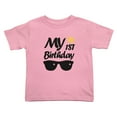 thumbnail image 1 of My 1st First Birthday Boy Gril Cute Toddler T Shirts for Boys Girls (Pink, 5/6T), 1 of 5