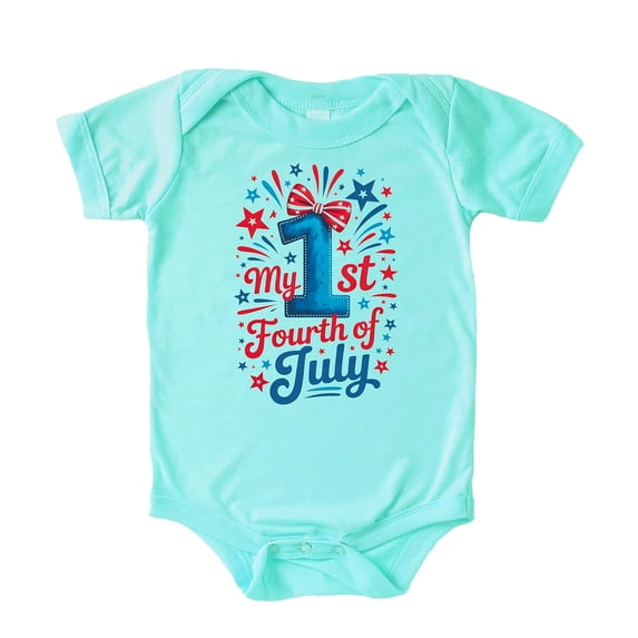My 1st Fourth of July Baby Bodysuit Patriotic Stars & Stripes Outfit for Girls First 4th Chill Bodysuit 6 Months