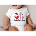 thumbnail image 1 of My 1st Valentine's Day Bodysuit, Baby Girl Heart Cupcake Outfit, Cute Infant First Love Onesie, 1 of 5