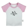 thumbnail image 1 of My 1st st. Patrick's Day Funny T shirt For Baby, Newborn Babies T-shirts, Infant Tops, 0-24M Kids Graphic Tees Clothing (Short Pink Raglan T-shirt, 12-18 Months), 1 of 4