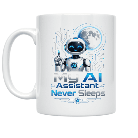 My AI Assistant Never Sleeps - Tech Enthusiast - 11 oz Ceramic Coffee Mug