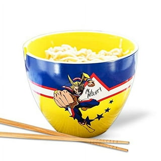 LVMMO Anime Ramen Bowl Set for Noodles, Straw Hat Ramen Bowl for Udon Noodle Soba Salad Anime Fan Item Gift Ceramic