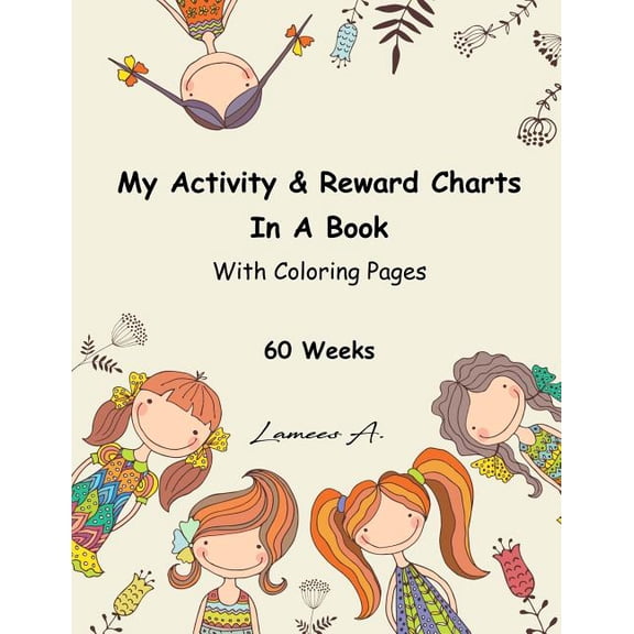 My Activity & Reward Charts In A Book With Coloring Pages (60 Weeks)