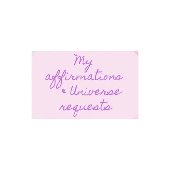 My Affirmations & Universe Requests: Record & track your daily affirmations and sending out request to the universe. Multi colour pastel swirl design (Paperback)