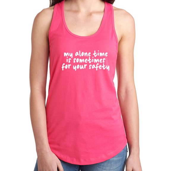 My Alone Time Is Sometimes Racerback Tank