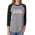thumbnail image 1 of My Alone Time Is Sometimes Unisex 3/4 Sleeve Baseball Raglan Tee, 1 of 1