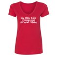thumbnail image 1 of My Alone Time Is Sometimes Womens V-Neck Tee, 1 of 2