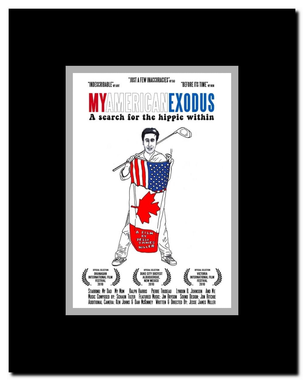 My American Exodus Framed Movie Poster