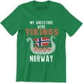 thumbnail image 1 of My Ancestors Were Vikings Norway Heritage Drakkar Vikings T-Shirt, 1 of 4