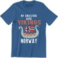 thumbnail image 1 of My Ancestors Were Vikings Norway Heritage Drakkar Vikings T-Shirt, 1 of 4
