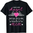 thumbnail image 1 of My Angel She Is My Mom Heaven Family Guardian Remembrance T-ShirtMen and women, Black T-shirt, size: Extra large S-4XL, 1 of 4