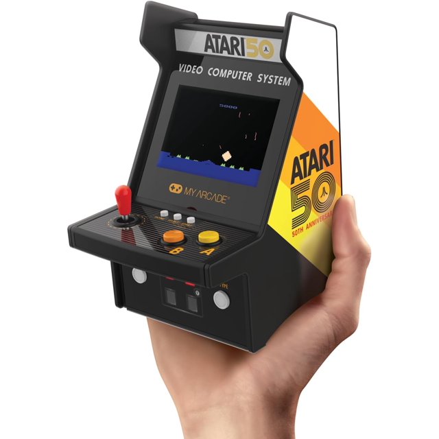 My Arcade Atari Micro Player Pro 100 Games, 6.75" Mini Arcade Machine