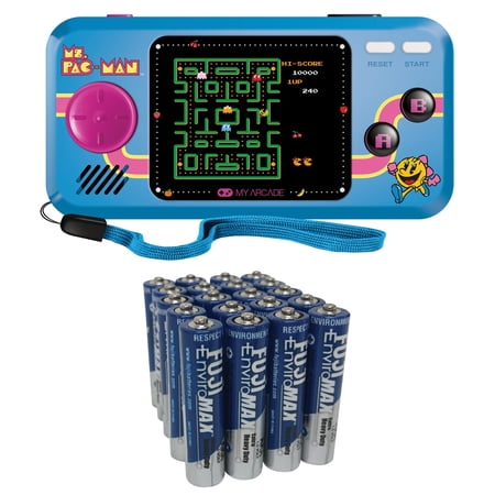 My Arcade DGUNL-3242 Ms. PAC-MAN Pocket Player & Fuji Batteries