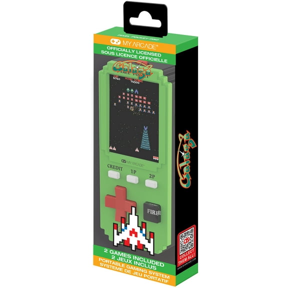 My Arcade - DGUNL-7132 Galaga Pixel Pocket Pro Portable Handheld Gaming System