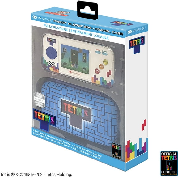 My Arcade - DGUNL-7147 Tetris Pocket Player Pro Portable Handheld Gaming System With Travel Case