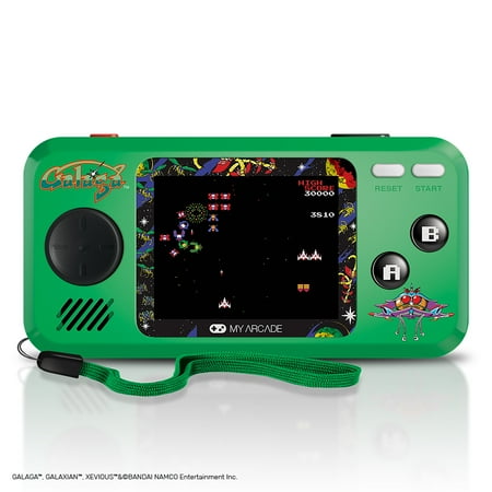 My Arcade Galaga Pocket Player - Collectible Handheld Console with 3 Games