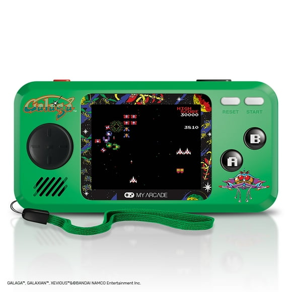 My Arcade Galaga Pocket Player - Collectible Handheld Console with 3 Games