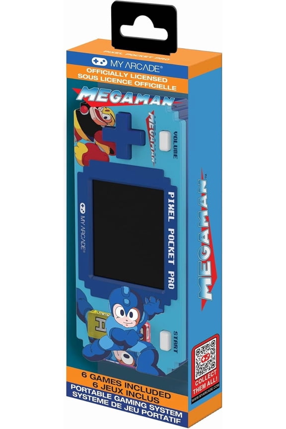 Mega Man Pixel Pocket Pro: Officially Licensed Mega Man Video Game, Portable Keychain Arcade