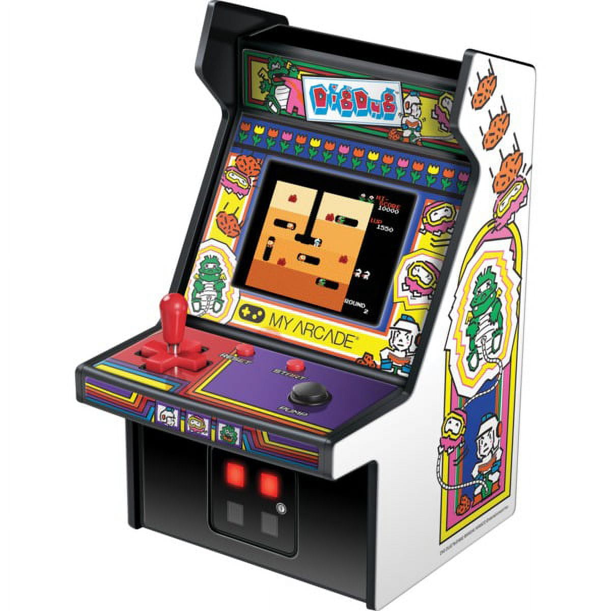 アーケードゲーム機 digdug My Arcade Retro Console: Dig Dug Mini Arcade- Classic Games