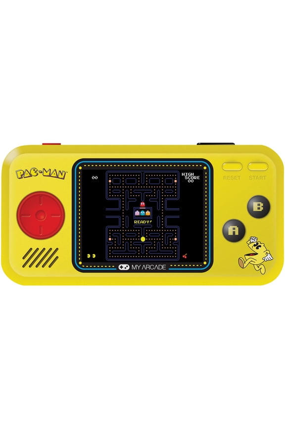 Pac-Man Pocket Player - Collectible Handheld Game Console with 3 Games