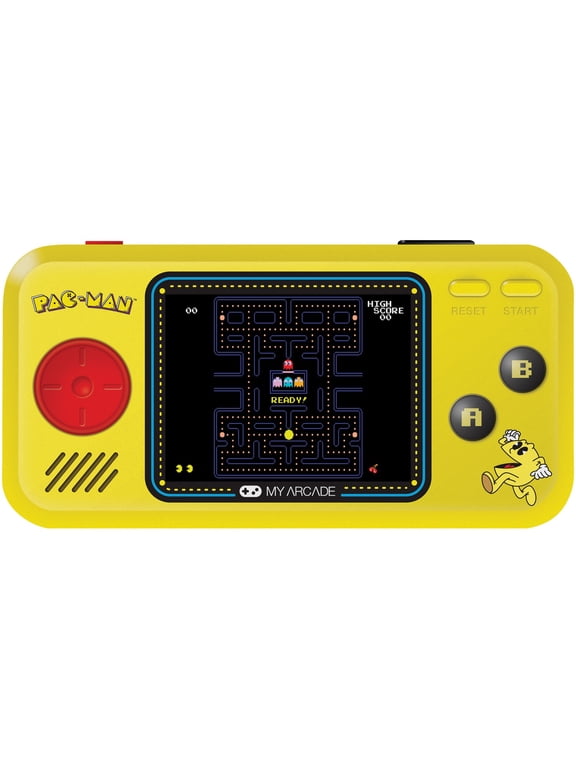 Pac-Man Pocket Player - Collectible Handheld Game Console with 3 Games