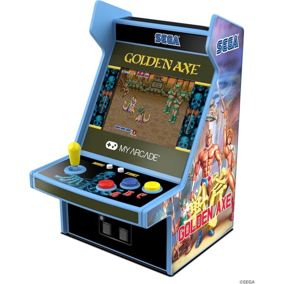 My Arcade Sega Golden Axe Micro Player 3in1 Retro Gaming Portable Mini Arcade Video Game Officially Licensed