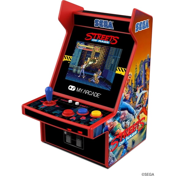 My Arcade Sega Streets of Rage Micro Player Retro Gaming 2in1 Portable Mini Arcade Video Game Officially Licensed