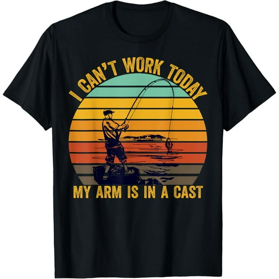 My Arm is in A Cast Funny Fishing Gifts For Men, Fisherman T-Shirt